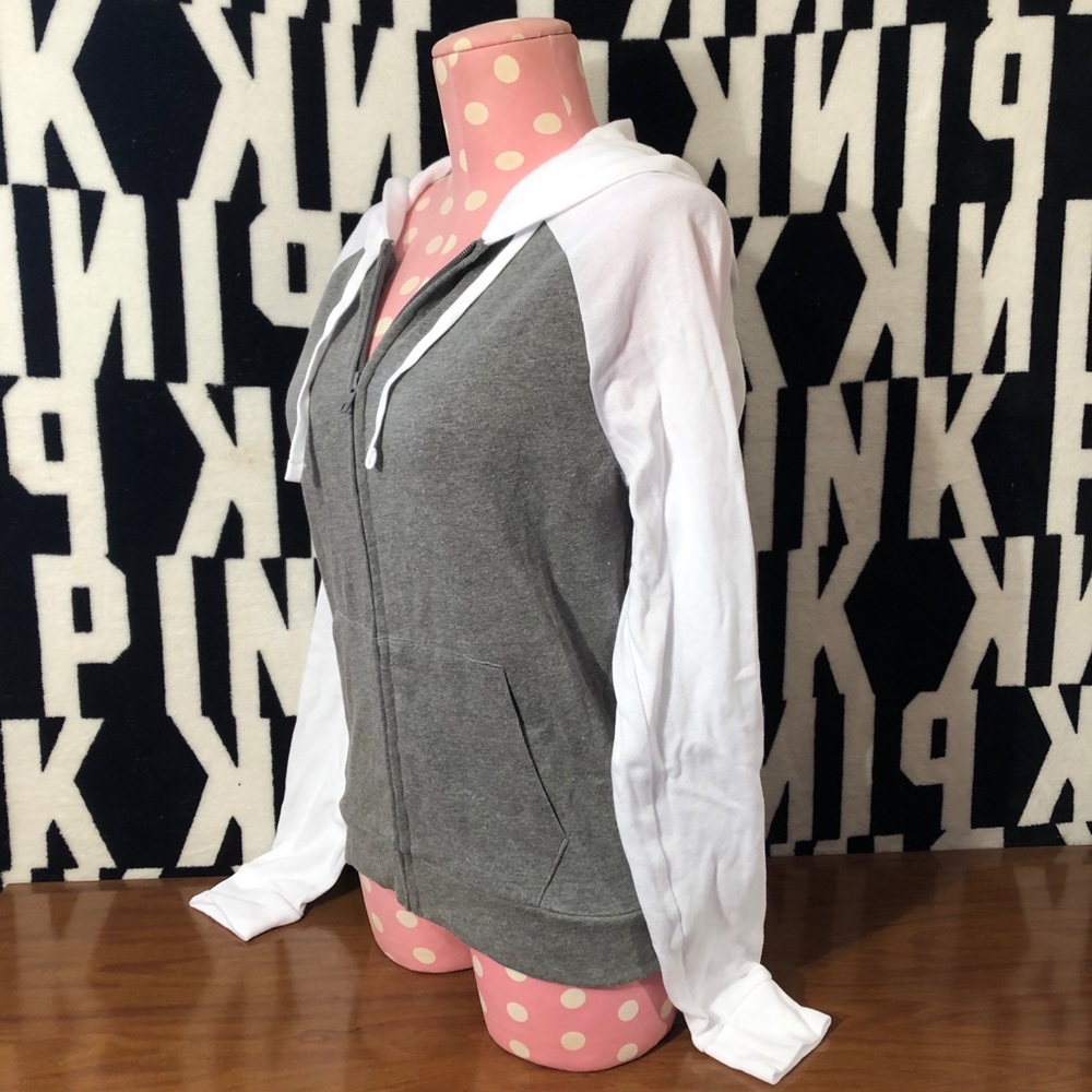 Victoria’s Secret PINK Full Zip color block Hoodie